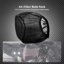 Air Filter Cleaner Rain Sock Cover Fit For Harley Touring Softail Dyna Sportster