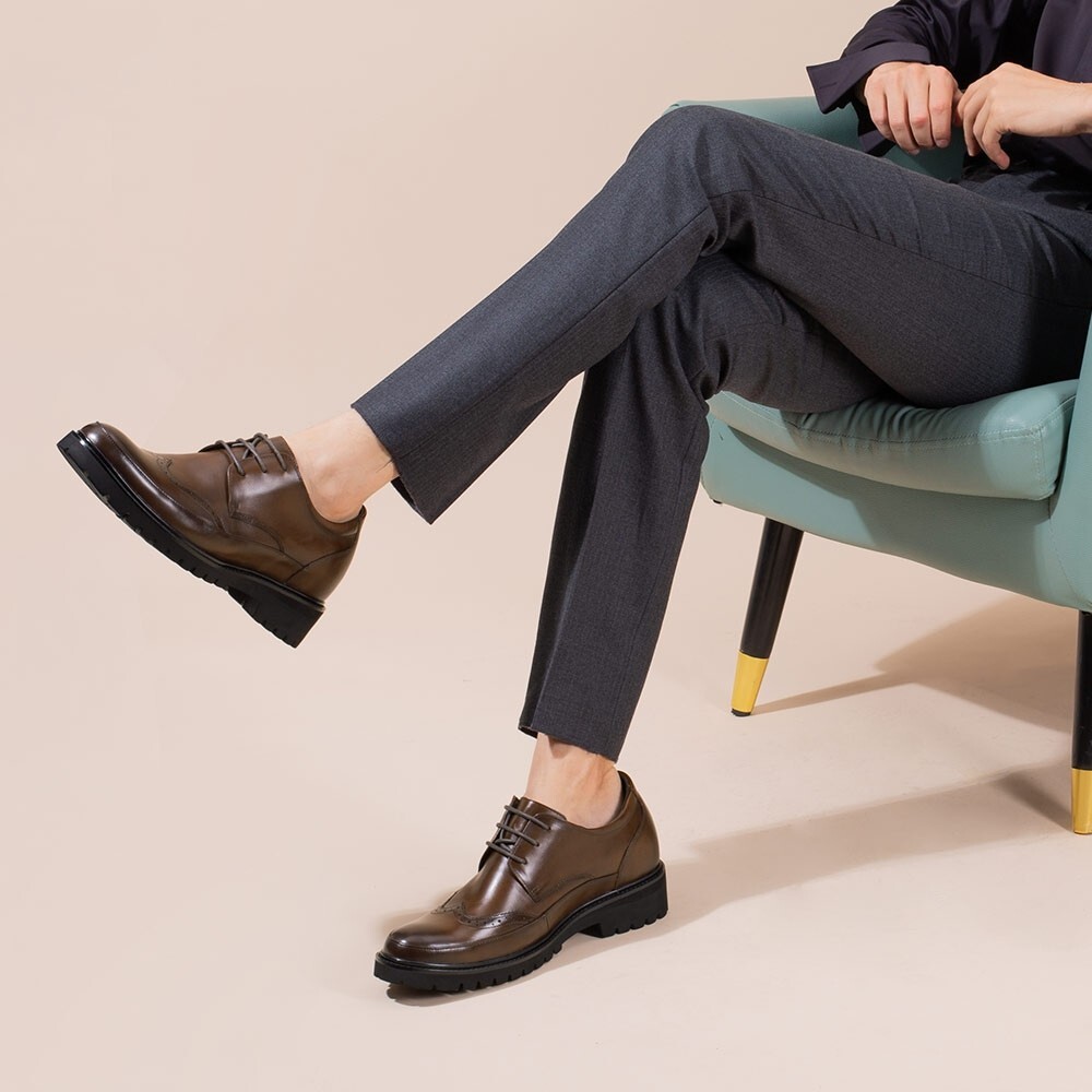 US11 CHAMARIPA height increase insoles men Brown Oxford  display picture 3