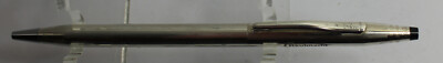Exclusive ballpoint pen by CROSS, vintage, silver, promotional ballpoint pen, Kuli (S89)