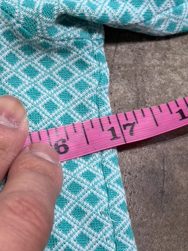 Camisa polo vintage Fila 100 % algodón manga corta top para mujer talla 8 verde blanco Foto 4 de 4