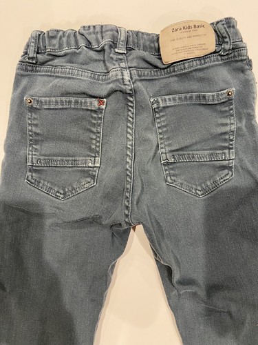 Zara Kids Collection Jeans Slim Straight Fit Kids Size 8 Green GUC Cute - Picture 7 of 8