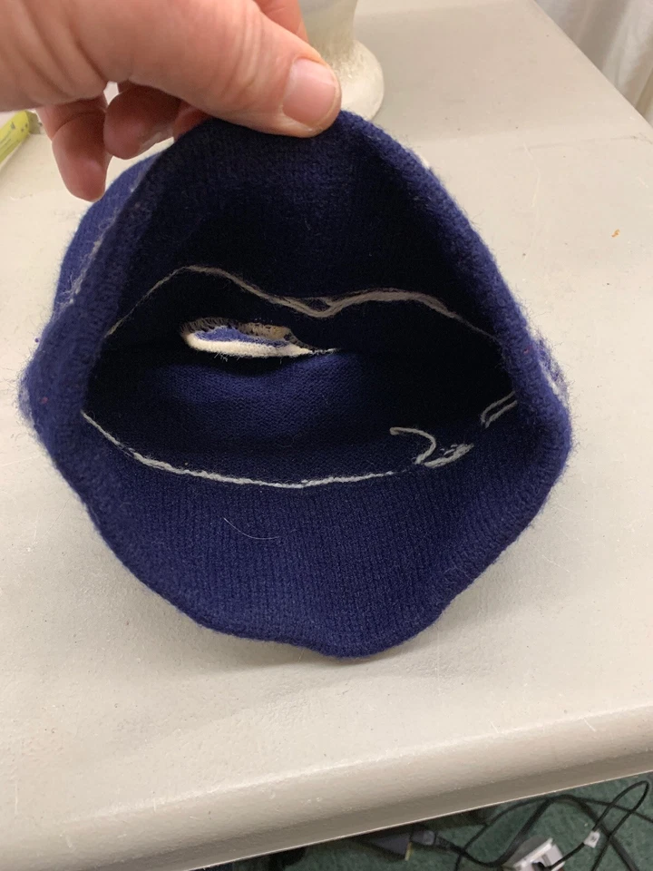 vintage stocking Hat Face mask ski retro tuque All Pro Football - Image 3 of 3