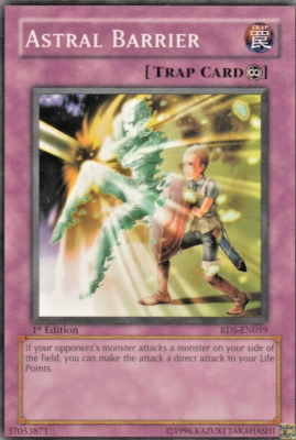 B049 YUGIOH TRAP CARD ASTRAL BARRIER RDS-EN059