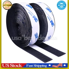 3M Hook and Loop Tape with Adhesive, Heavy Duty Self Sticky Interlocking Tape, S