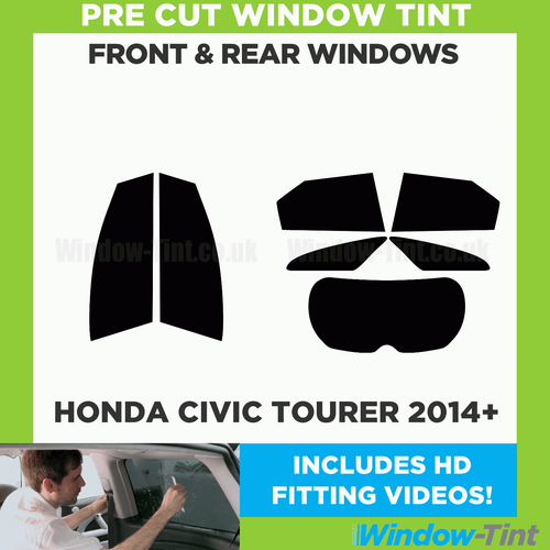 For Honda Civic Tourer 2014+ Full Pre Cut Window Tint Kit Front & Rear Film Film - Picture 2 of 10