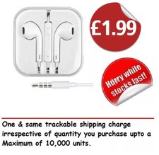 Earphones for Apple iPhones iPad Headphones Handsfree With Mic 3.5MM Connection 