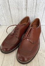 Vintage Youth Boys Brown Leather Dress Shoes Size 3.5 Randcraft NOS 50's-60's