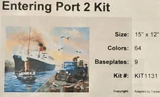 Pixel Hobby 'Entering Port 2' 15"x12" Kit 1131 Assemble it Yourself Titanic Vibe