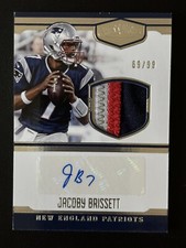 2016 Panini Plates & Patches Jacoby Brissett Jersey Auto RC Serial #/99 🔥🔥🔥