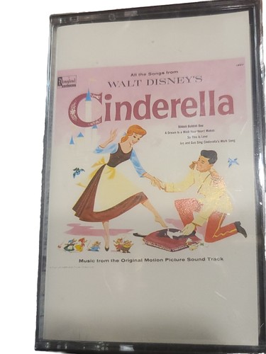 All The Songs From Walt Disneys Cinderella Cassette NEW SEALED MINT - Afbeelding 1 van 2