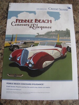 PEBBLE BEACH CONCOURS D'ELEGANCE WELTAUTOVERANSTALTUNGEN 2012 WERBUNG A4 GRÖSSE DATEI A