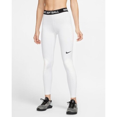 Nike Softball Dri-Fit White Elastic Waist Compression Women Slider