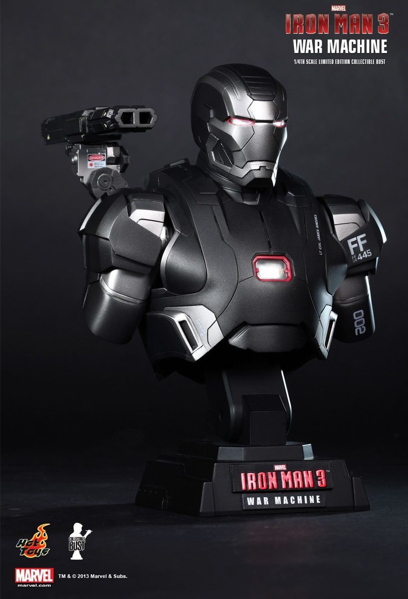 アイアンマン3 MARK XLII & WAR MACHINE 1/4バスト Hottoys Ironman 3 Iron Man 3 War Machine 1/4 scale bust | eBay