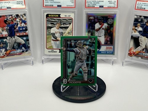2025 Topps Series 1 Jake Rogers Green Foil #'d /99 Detroit Tigers