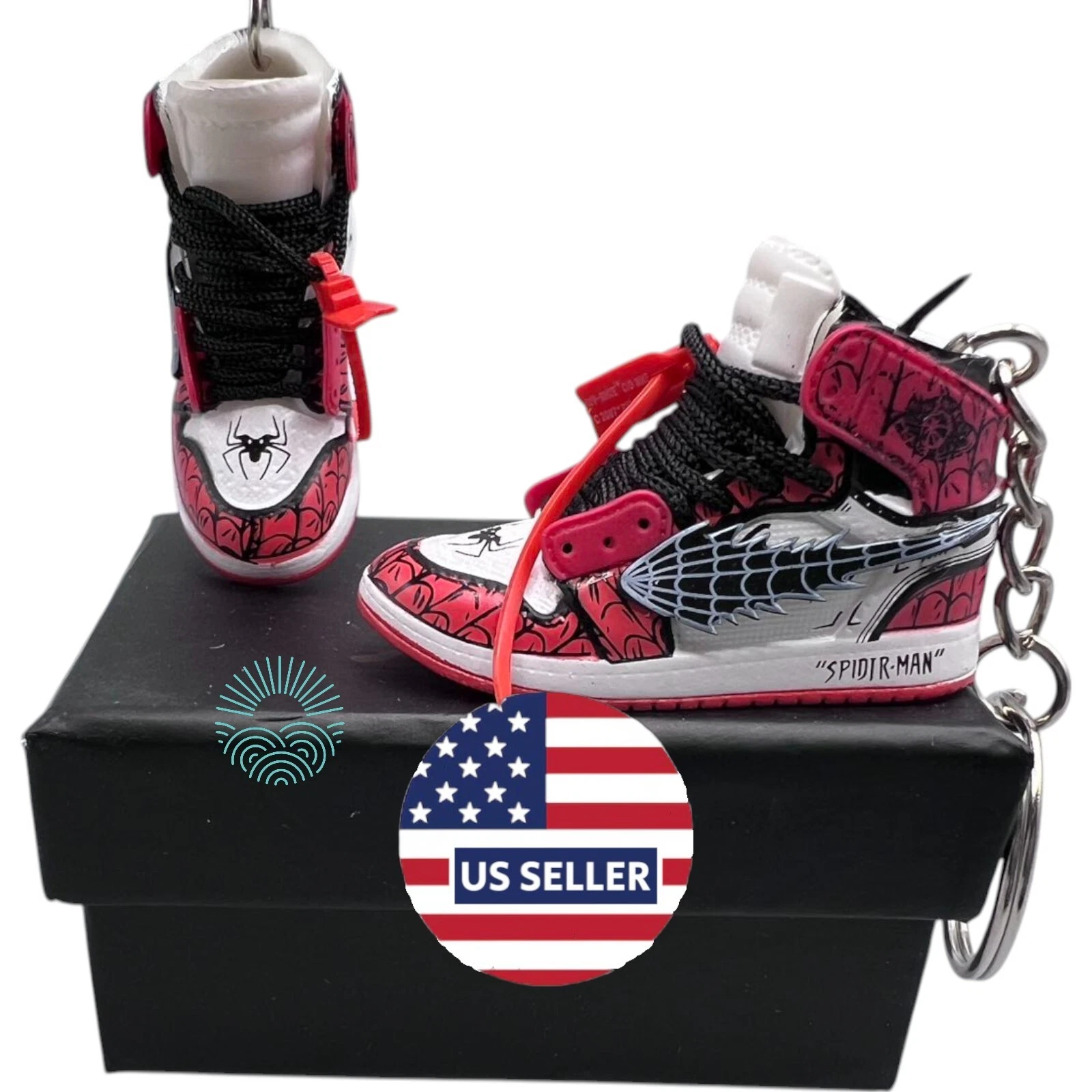 Porte clés Chaussures Mini Jordan / AJ Sneaker Trainer Keyrings   Mini Porte clés Chaussures 3D