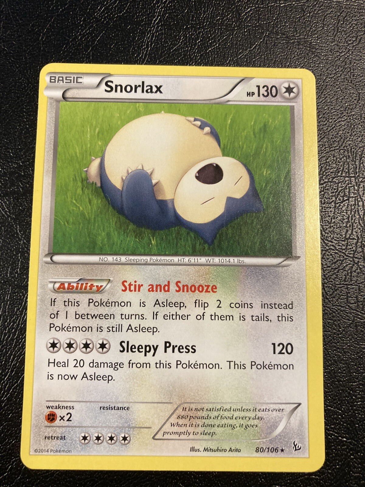 Snorlax Flashfire 80/106 RARE - NM
