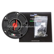 TWM Keyless Quick Release Action Red Fuel Cap for Aprilia RSV4 Factory 2009-2024
