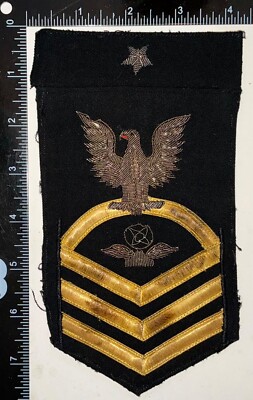 USN Navy Air Traffic Controller Senior Chief Petty Officer BULLION Rate Patch