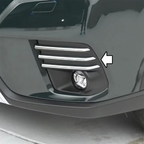6pcs Chrome Front Bumper Fog Light Trim Mouldings For Subaru Forester 2022-2024 - Foto 1 di 3