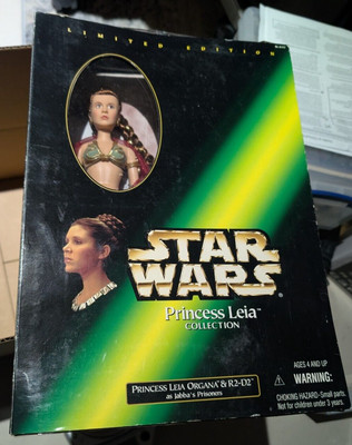 Star Wars Princess Leia Organa & R2-D2 Jabba's Prisoner Figure Doll SEALED 1998