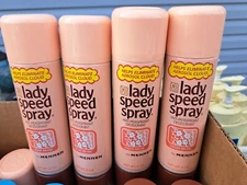 4-4oz Can Vintage Lady Speed Spray Deodorant Anti-Perspirant Mennen Light Musk