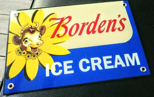 Borden's Borden Ice Cream Sign .. FREE shipping on any 8+ signs | eBay