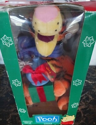 Telco Disney Tigger Motion-ette Christmas Animated Winnie The Pooh w/box 1998