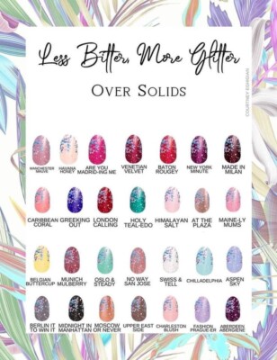 Color Street ~ LESS BITTER MORE GLITTER ~Clear Glitter Dipped~ Very Popular