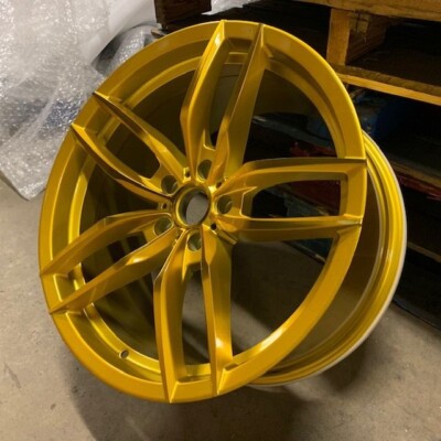 19'' GOLD STAGGERED 8.5/9.5 VOSS STYLE WHEELS RIMS 5X114.3