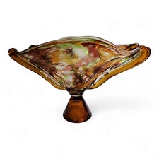 Evans Atelier Hand Blown Multi Layer Large Sorbet Bowl Vase Bohemia