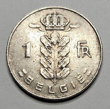 1971 Belgium 1 One Franc - Dutch Text - Belgian - World Coin - Europe 