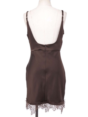 Womens Mini Dress Trim Skirt Steampunk Tank Dresses Teddy Wet Look Birthday - Picture 26 of 33