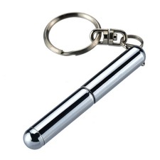 Mini Metal Key Ring Stainless Steel Telescopic Pen keyring telescoping Pen Tools