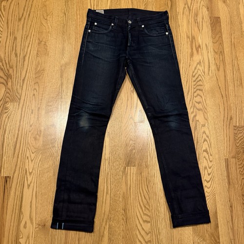 United Stock Dry Goods Selvedge Denim Slim Jeans 29 Fits 31x32.5 Slight 1020