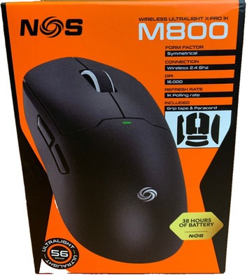 NOS M800 Ultralight X Pro Wireless Optical Gaming Mouse 38hrs Battery UVP 60£