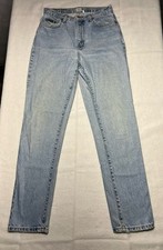 VTG Calvin Klein Jeans Women  s Sz 8 28x30 Blue Double Stonewash Union Made USA