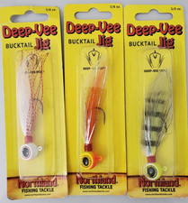 NORTHLAND DEEP-VEE BUCKTAIL JIG ( LOT OF 3)