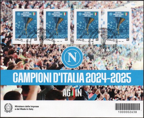 Italien 2025 Neapel Italienmeister - postfrisch mit Stempel 1. Tag
