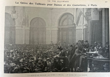 1901 STREIK DER SCHNEIDER FÜR DAMEN UND NÄHINNEN - HAUS PAQUIN und SÜSSIGKEITEN