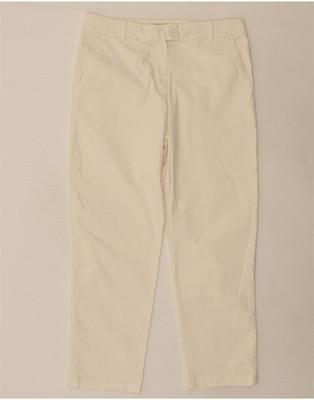 Benetton Damen Straight Anzughose UK 14 Large W32 L28 Off White RP07