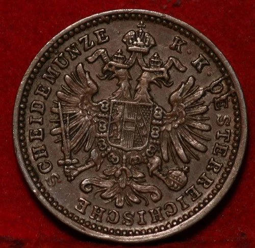 Photo of a 1885 Austria 1 Kreuzer from an eBay listing that sold on Jun 2, 2026