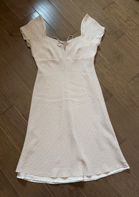 JASPER CONRAN ANTHROPOLOGIE pink Flowers Romantic Flowy dress 12 Fits M 8/10 40