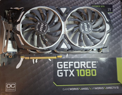MSI GeForce GTX 1080 Armor 8GB GDDR5X Grafikkarte DEFEKT