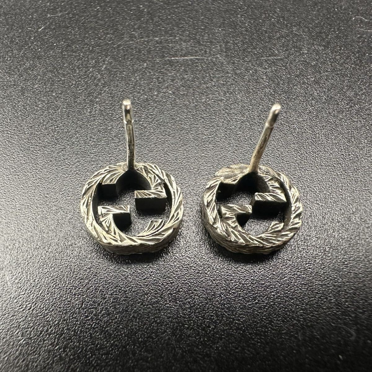 GUCCI Arabesque Interlocking Marmont Earrings Sil… - image 4