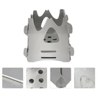 Portable Camping Stove Stainless Steel Stove Wood BBQ Grill Burning Stove