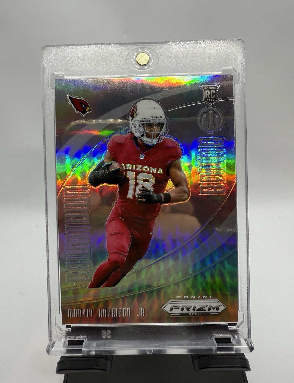 2024 Panini Prizm Deca Marvin Harrison Jr. Downtown Bound Silver RC