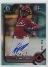 2022 Bowman Draft Chrome Pick Aqua Lava Refractor 96/199 Kenya Huggins Auto 6k2