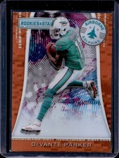 2018 Panini Rookies & Stars DeVante Parker Airborne Orange #/35 Dolphins