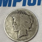 1922 Peace Silver Dollar $1 Silver 0.900 Fine Philadelphia Business