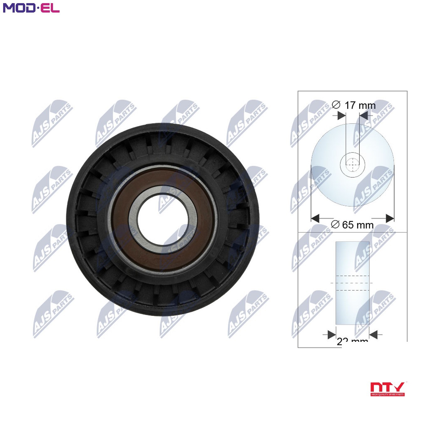 NTY Idler Pulley V-Ribbed Belt Tensioner RNK-ME-086 for Infiniti Mercedes-Benz - Image 6